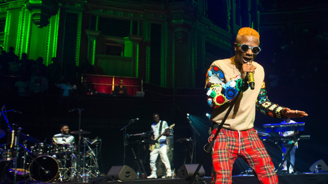 Wizkid performing at the Royal Albrt hall