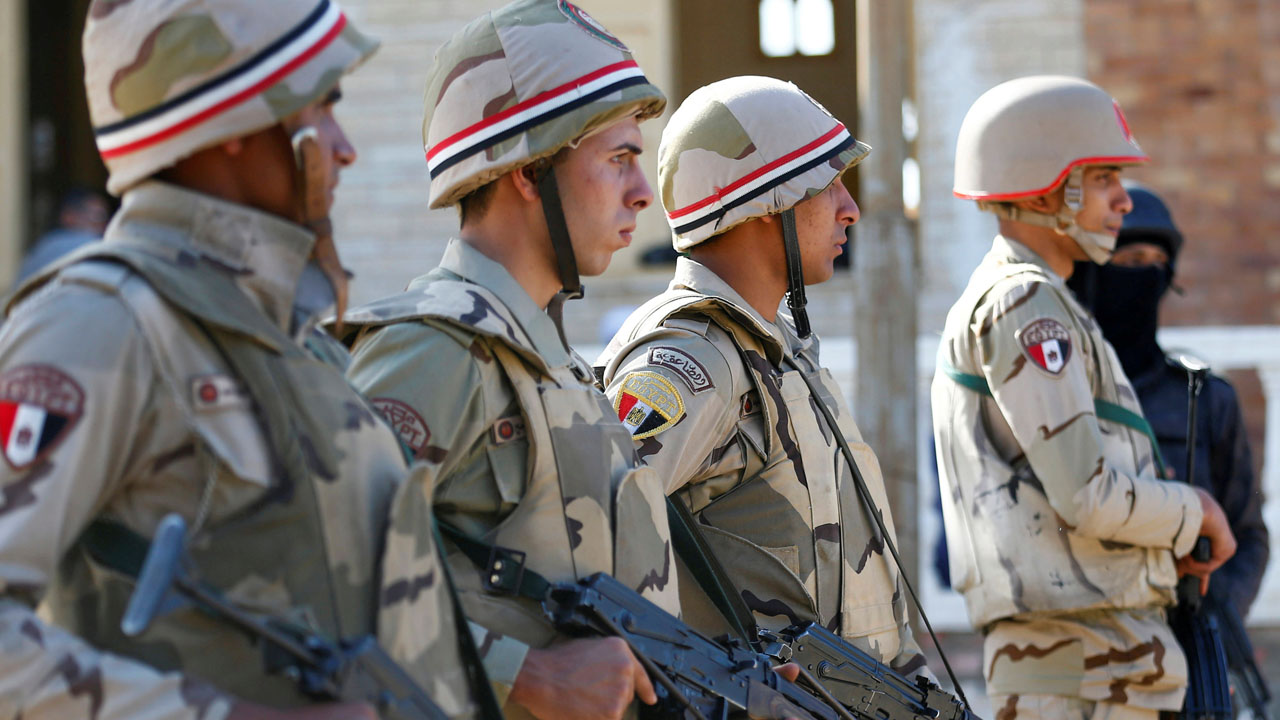 FILE PHOTO: Military forces are seen in North Sinai