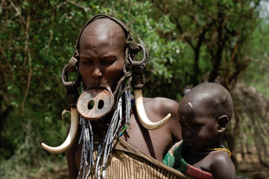 Ethiopian man with a Lip-plate_ Photo by AWE 365