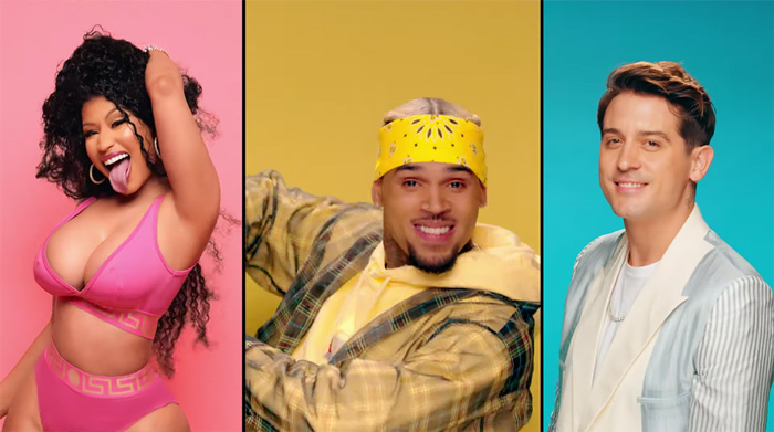 Nicki Minaj, Chris Brown and G-Eazy