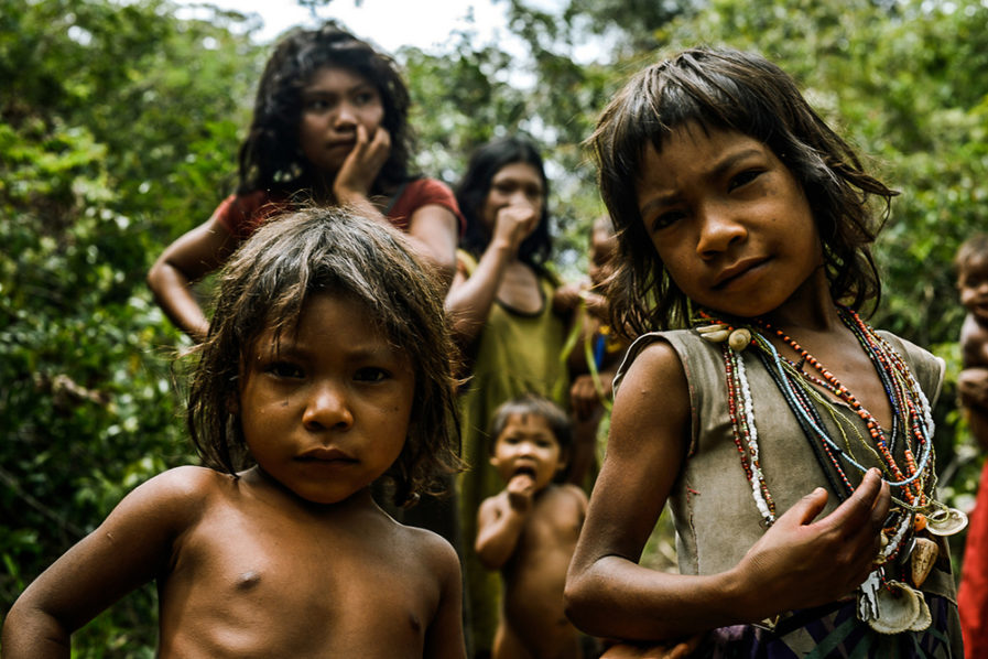 Pirahã children, Photo. Godnoty