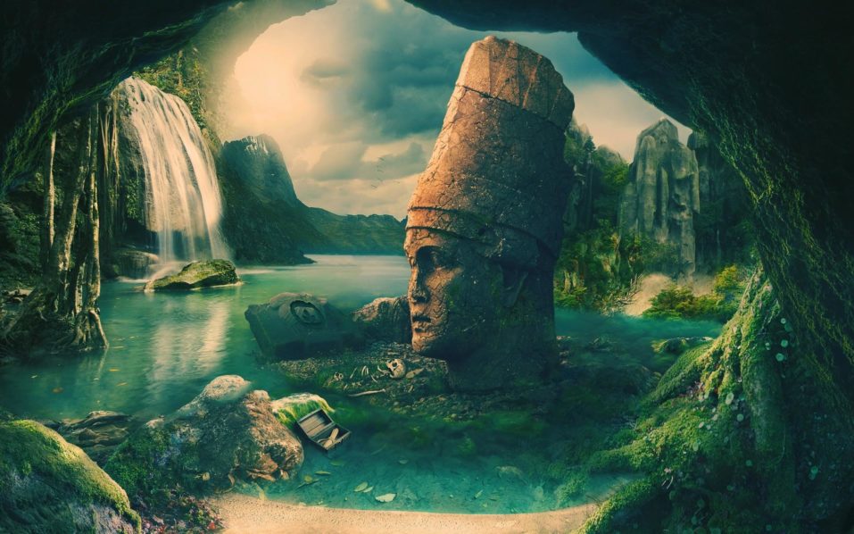 Rendition of the lost civilization of Mu, Photo. Ancient Code