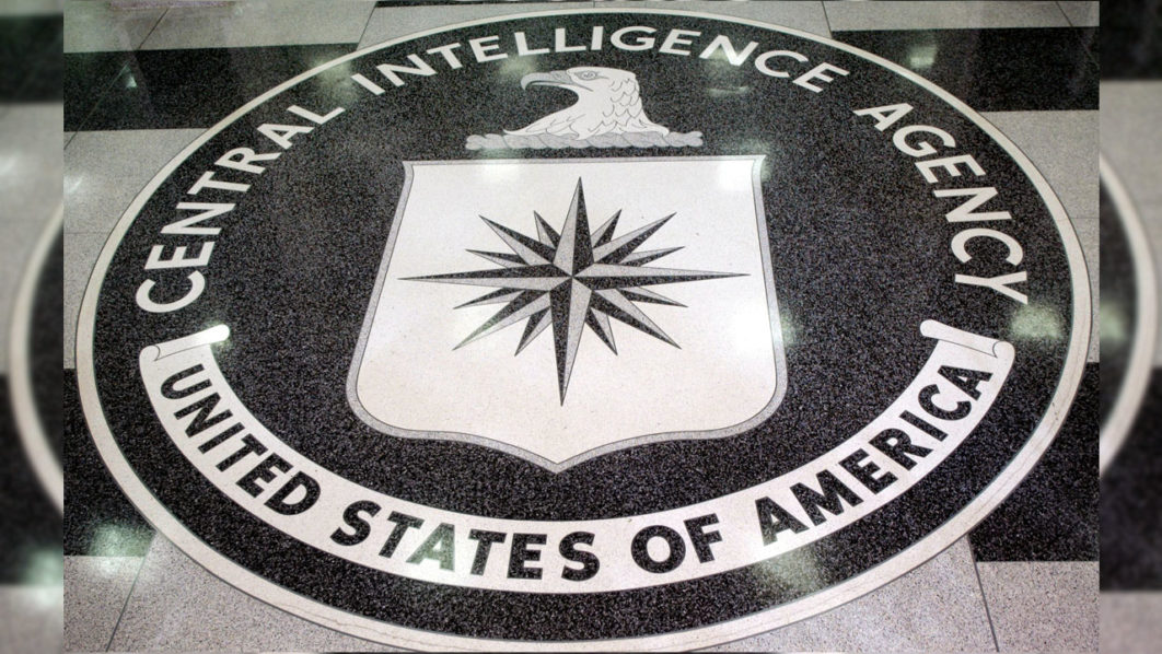 FILE PHOTO: The logo of the U.S. Central Intelligence Agency is shown in the lobby of the CIA headquarters in Langley.