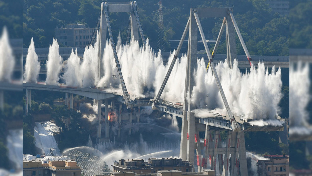 ITALY-BRIDGE-TRANSPORT-DEMOLITION