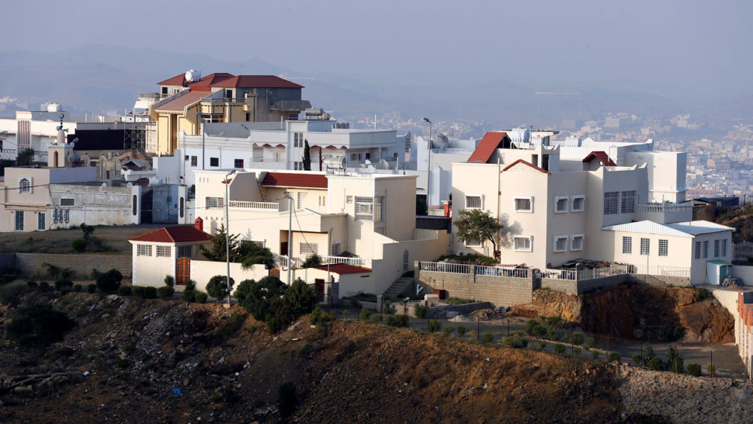 View of houses and buildings in Abha