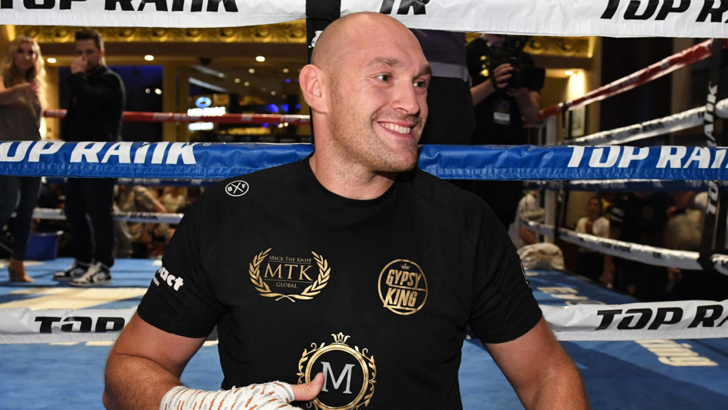 Tyson Fury v Tom Schwarz – Media Workouts