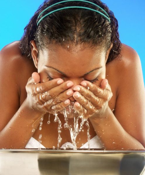 face-washing. Photo Medical Daily