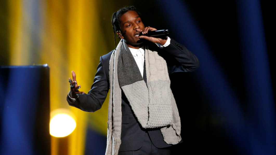 FILE PHOTO: A$AP Rocky performs “I’m Not the Only One” with Sam Smith during the 42nd American Music Awards in Los Angeles