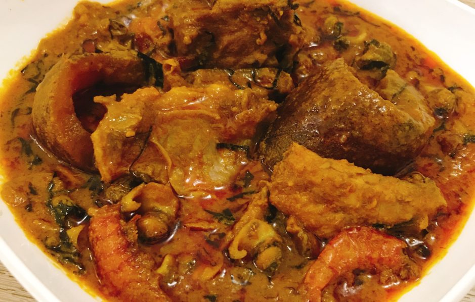 Atama soup. Photo Excellent Nigerian recipes