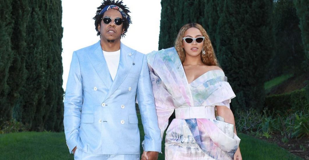 Beyonce and Jay Z at Roc nation’s pre Grammy brunch, Photo. E