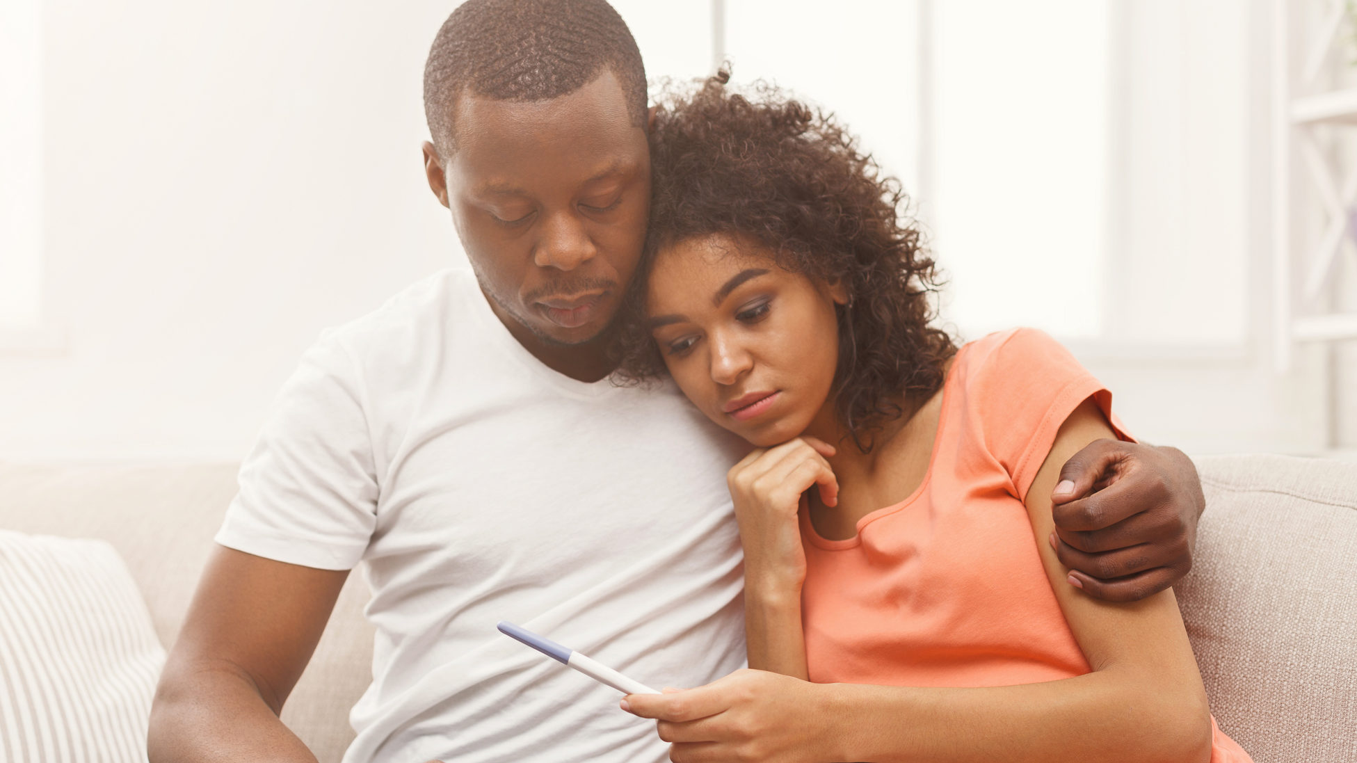 Husband consoles abused wife – Women Clinic of Atlanta