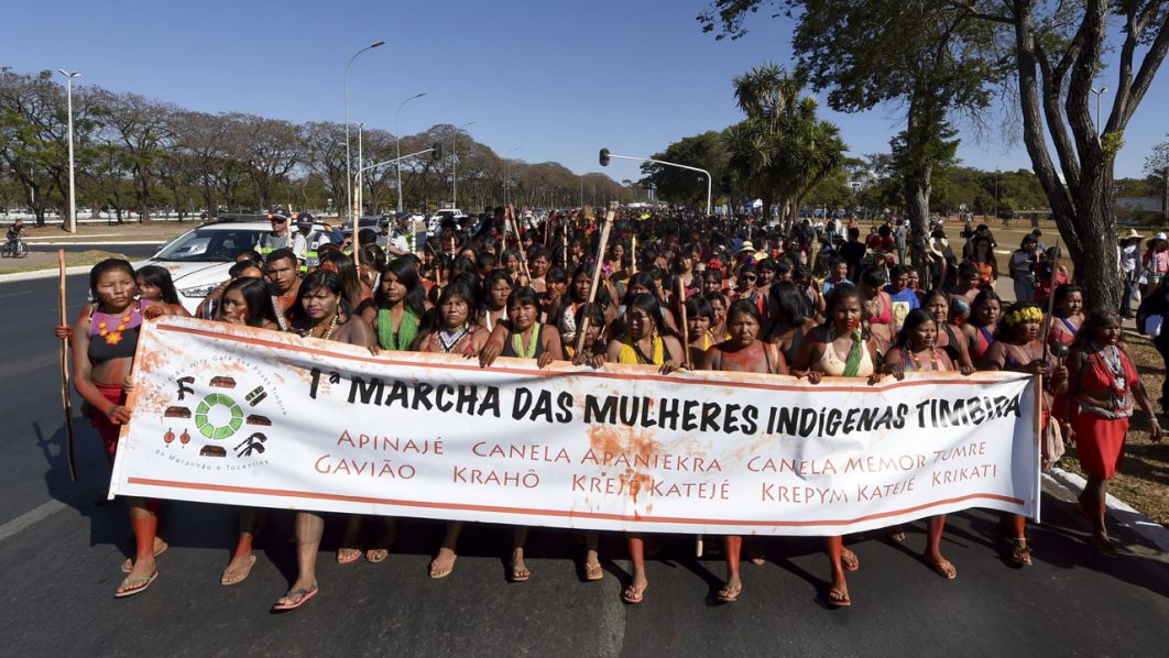 BRAZIL-INDIGENOUS-WOMEN-DEMO