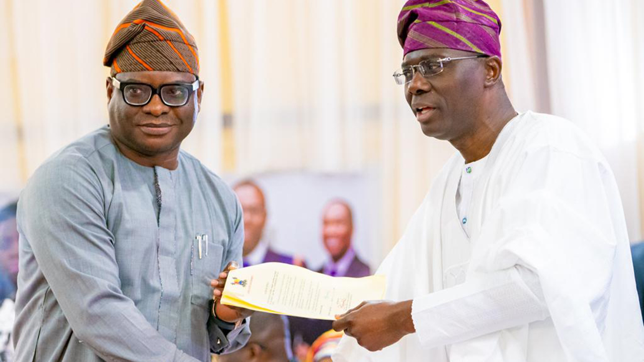 SANWO-OLU SEARING IN COMMISIONERS
