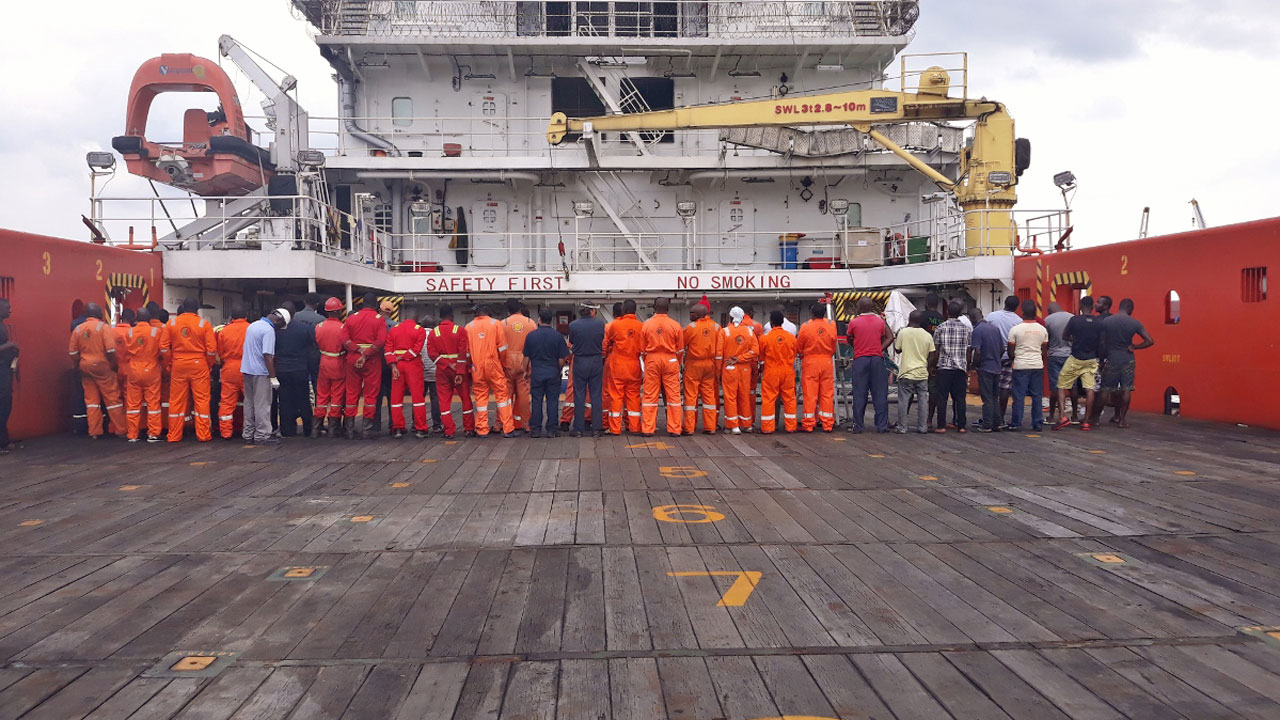 One-Ukrainian-one-Mexican-and-55-Nigerians-crude-oil-smugglers-caught-by-the-Nigerian-Navy-in-Port-Harcourt