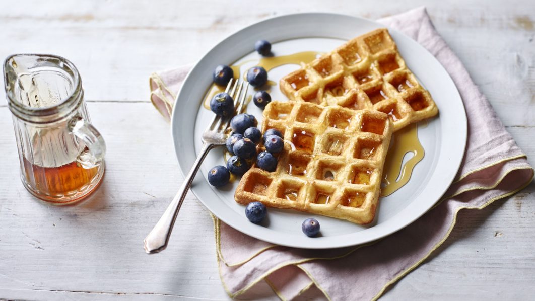 a plate of waffles photo BBC