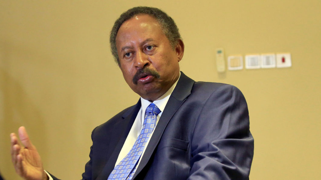 Sudan’s new Prime Minister in the transitional government Abdalla Hamdok, speaks during a Reuters interview in Khartoum