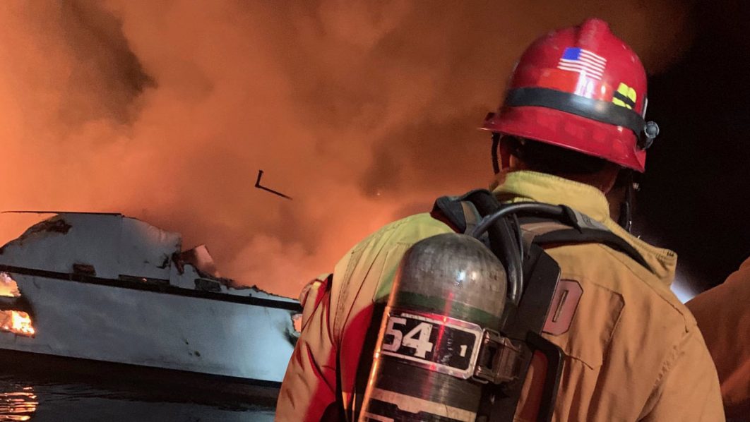 Over 30 ‘in distress’ as boat catches fire off California coast