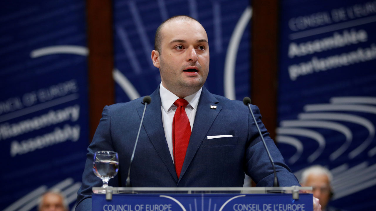 FILE PHOTO: Georgian Prime Minister Bakhtadze addresses the Parliamentary Assembly of the Council of Europe in Strasbourg