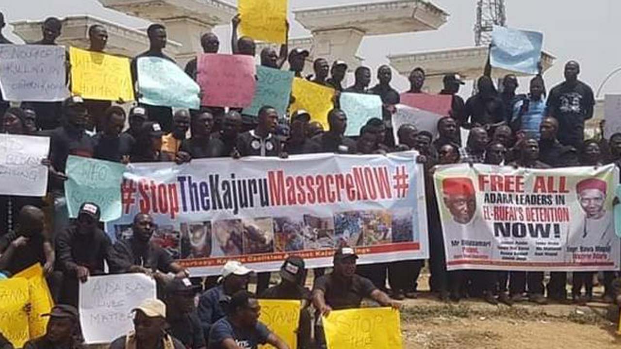 Protests-In-Abuja-Over-Kajuru-Killings