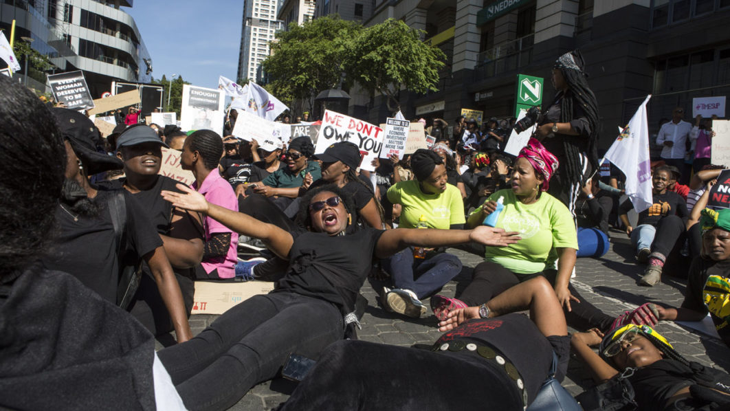 SAFRICA-CRIME-PROTEST-WOMEN-RIGHTS