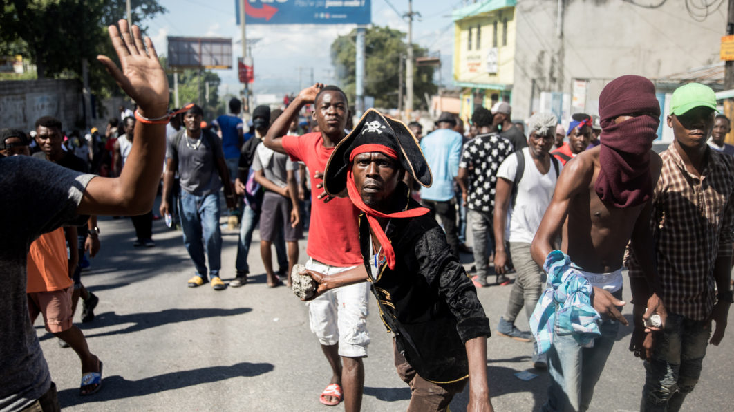 HAITI-DEMONSTRATION-ECONOMY-POLICE