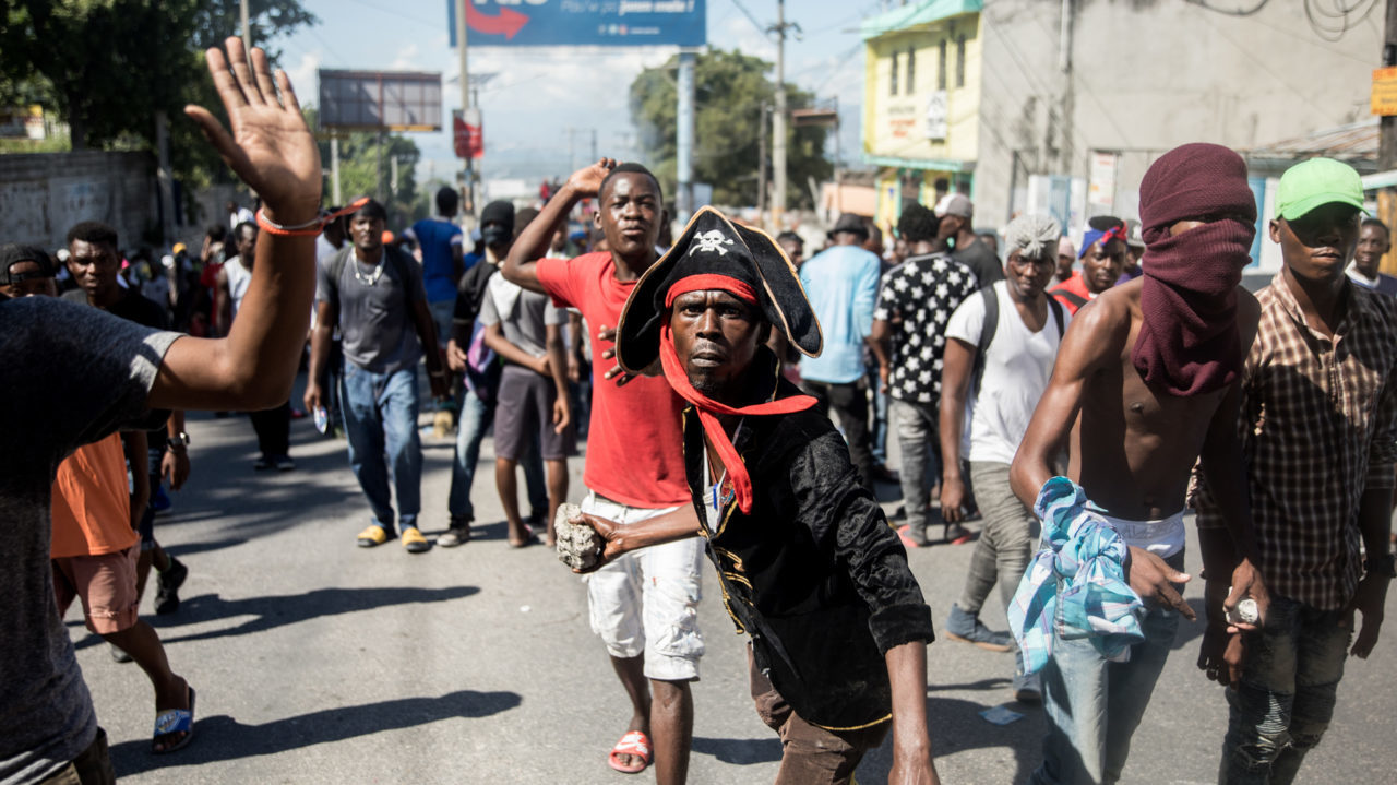 HAITI-DEMONSTRATION-ECONOMY-POLICE