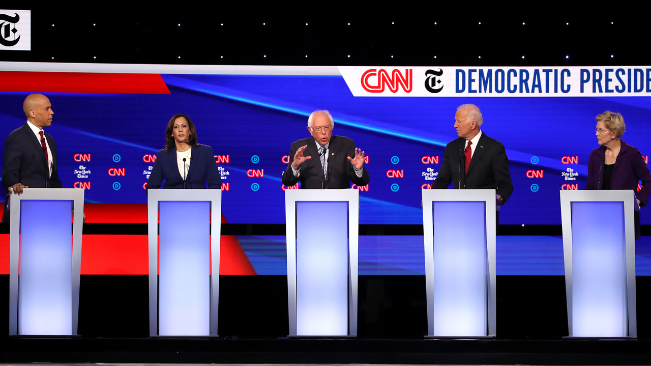 Democratic Presidential Candidates Participate In Fourth Debate In Ohio