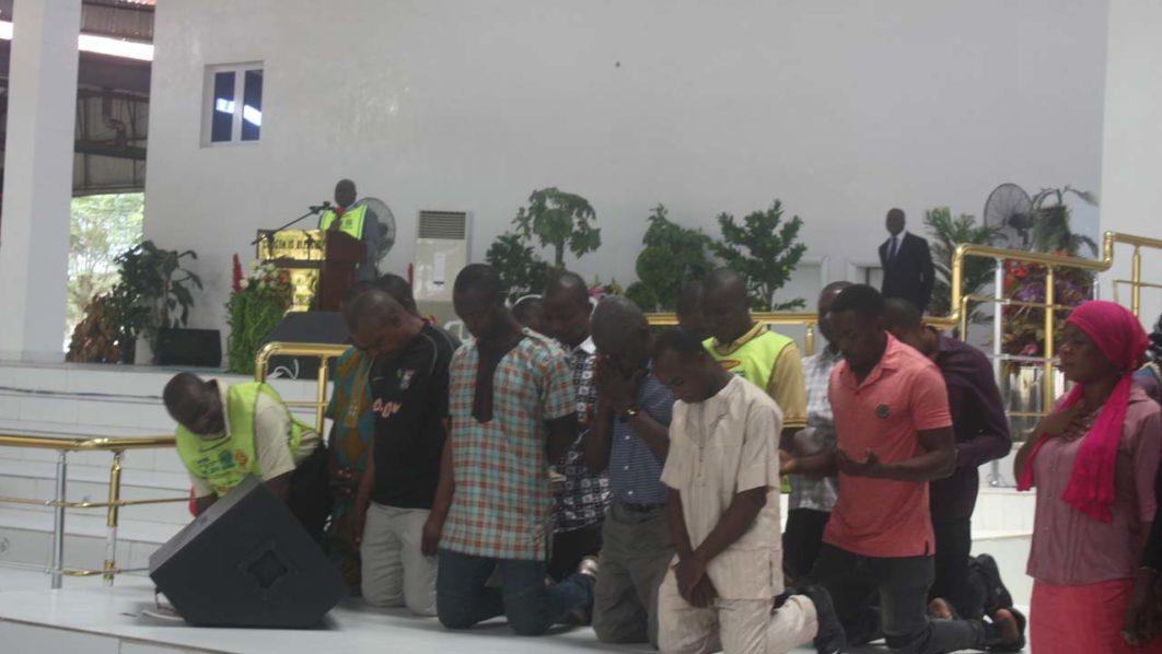 Brothers-confessing-their-participation-in-the-distribution-of-Linda-evil-cds-at-the-pulpit-of-The-Lord’s-Chosen-hdqtrs,-Lagos