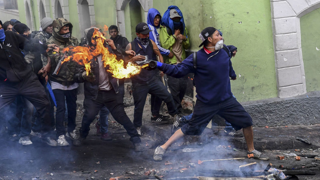 ECUADOR-ECONOMY-IMF-OIL-PROTEST-MARCH