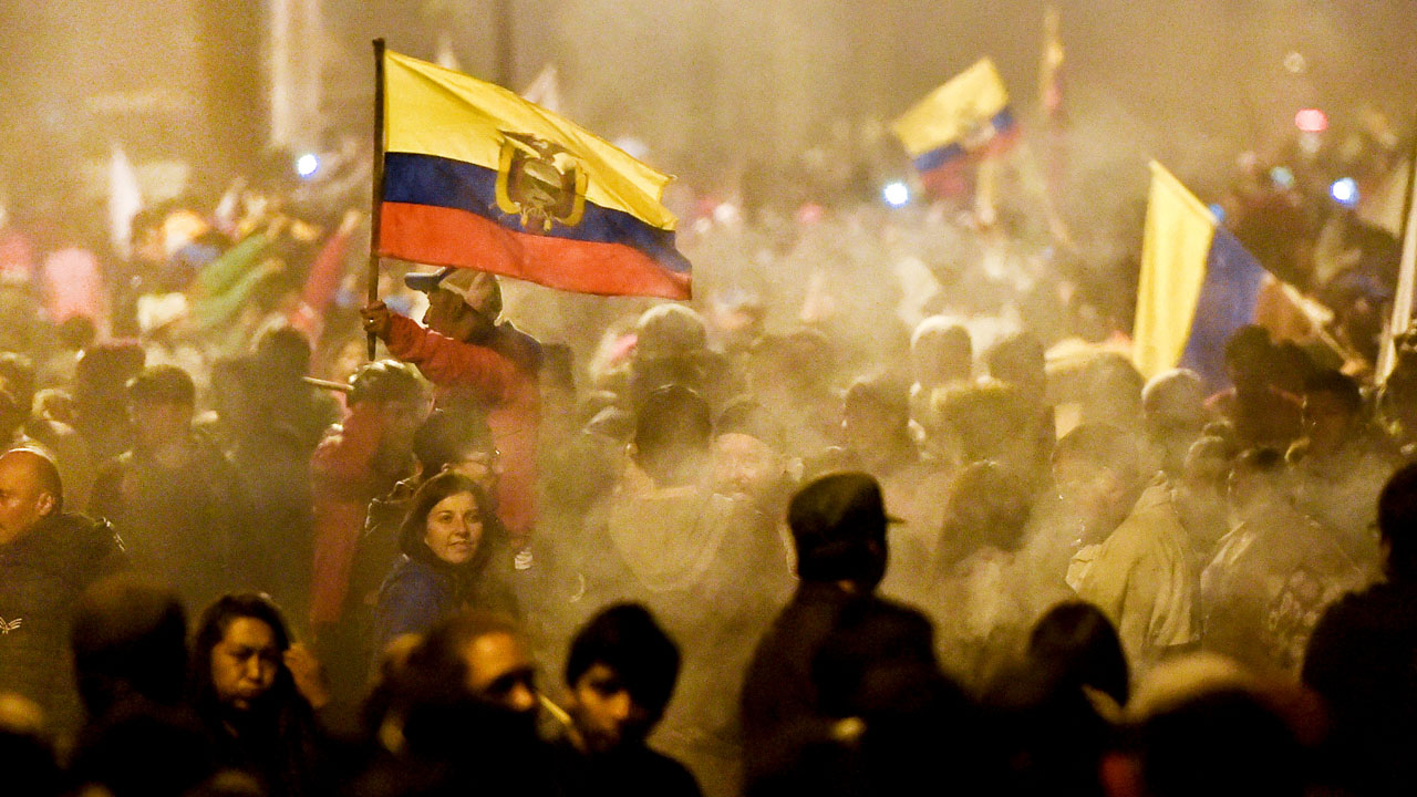 ECUADOR-ECONOMY-IMF-OIL-PROTEST