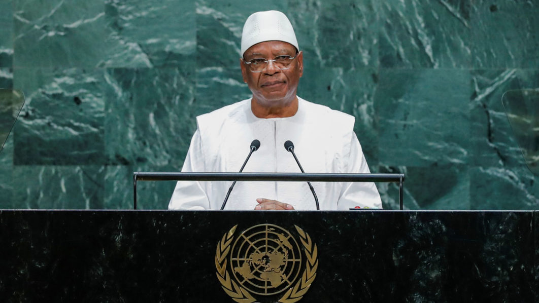 Mali’s President Boubacar Keita addresses the 74th session of the United Nations General Assembly at U.N. headquarters in New York City, New York, U.S.