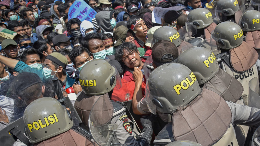 INDONESIA-POLITICS-DEMONSTRATION-UNREST-RELIGION