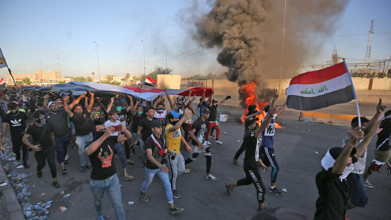 IRAQ-POLITICS-DEMO-UNREST