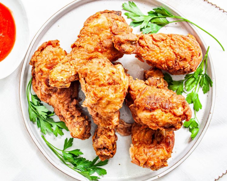 Crispy Fried chicken. Photo Craving Home Cooked