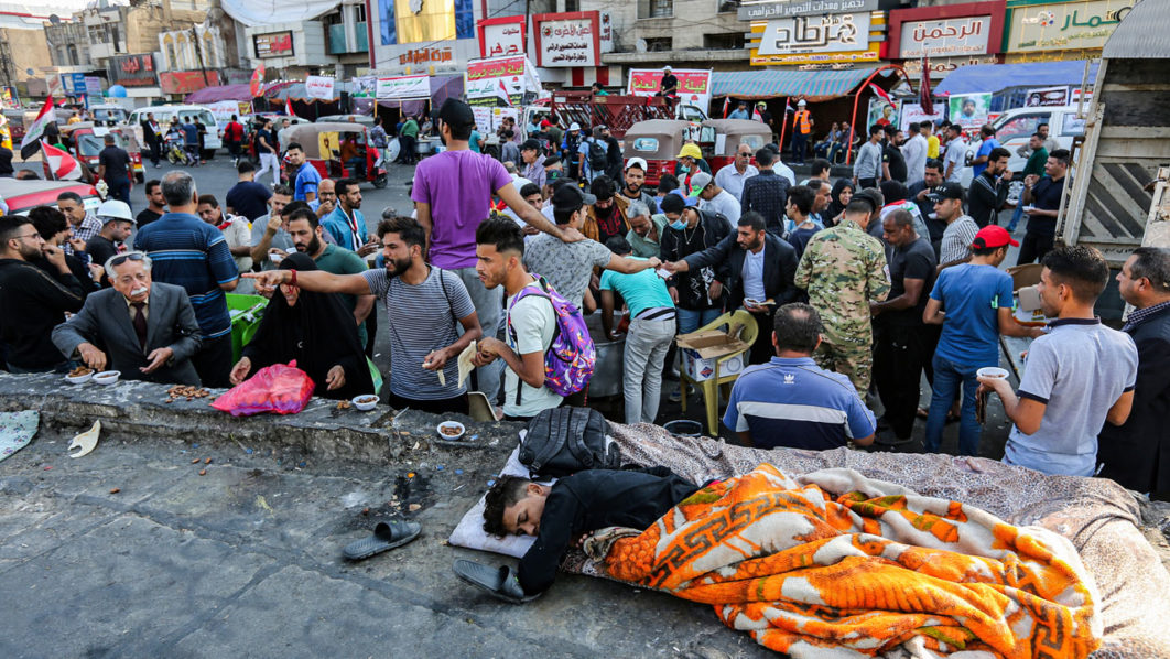 IRAQ-POLITICS-DEMO-UNREST