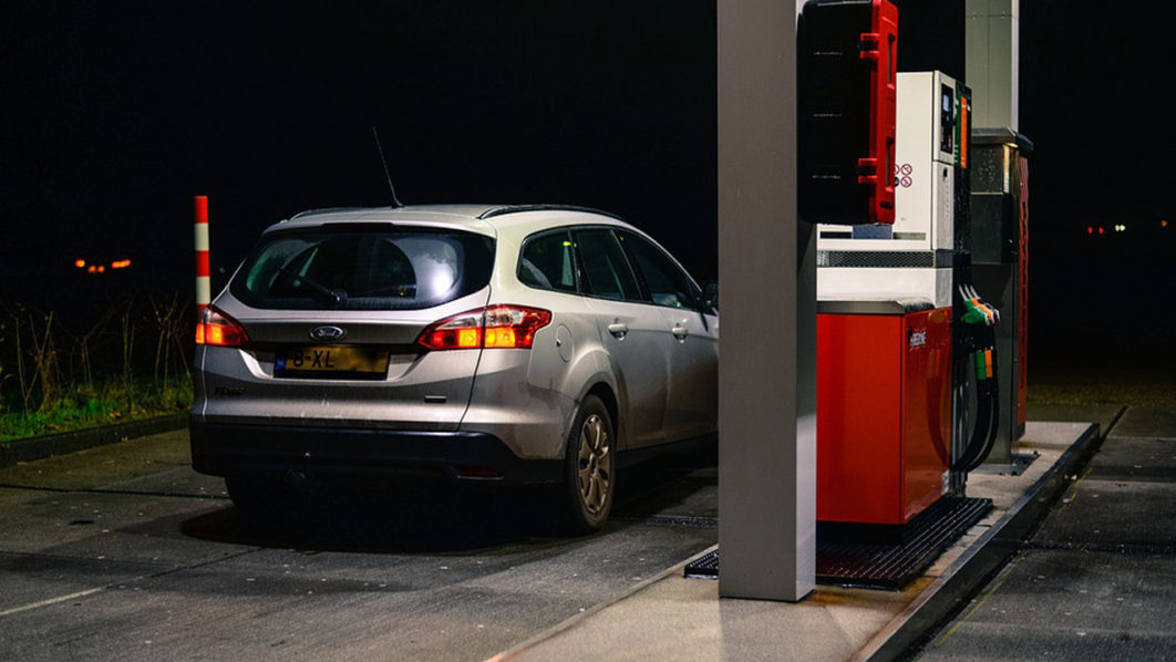 petrol station
