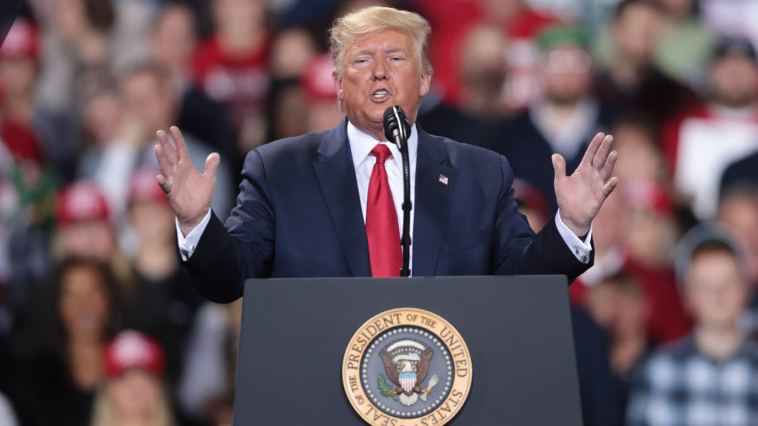 President Trump Holds “Merry Christmas” Campaign Rally In Michigan