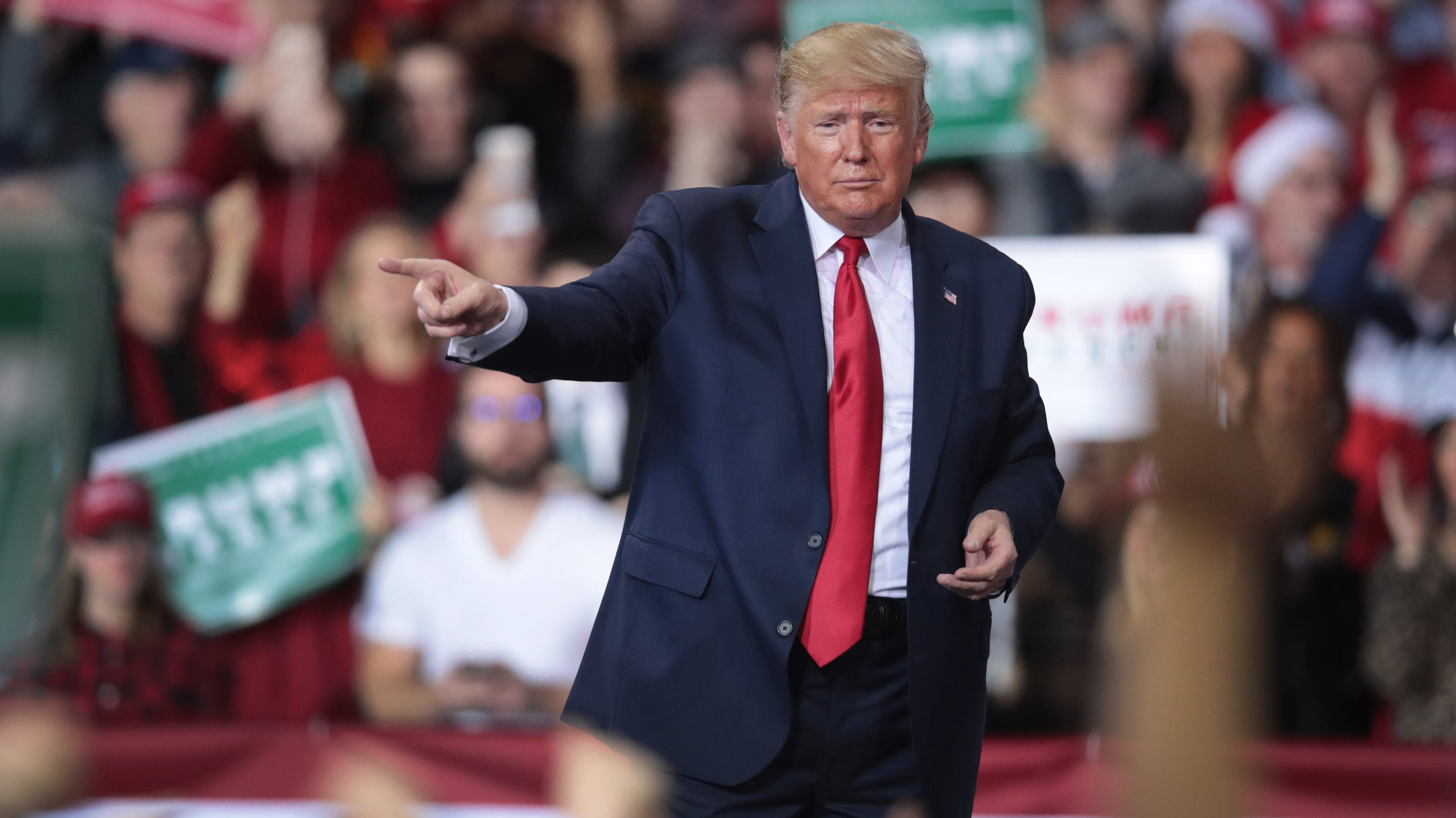 President Trump Holds “Merry Christmas” Campaign Rally In Michigan