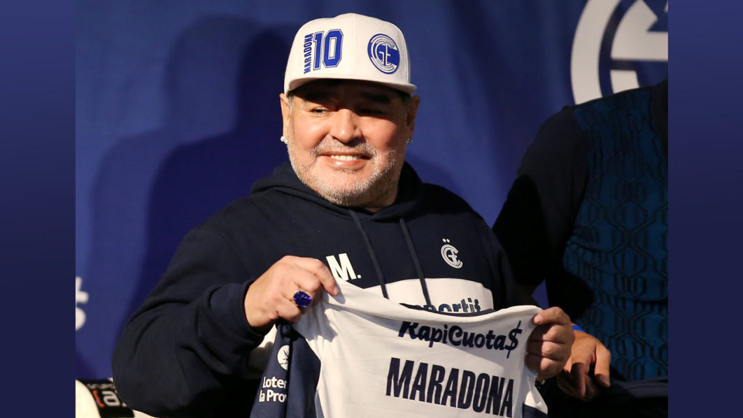 Argentina – Diego Maradona unveiled as new Gimnasia y Esgrima de La Plata coach