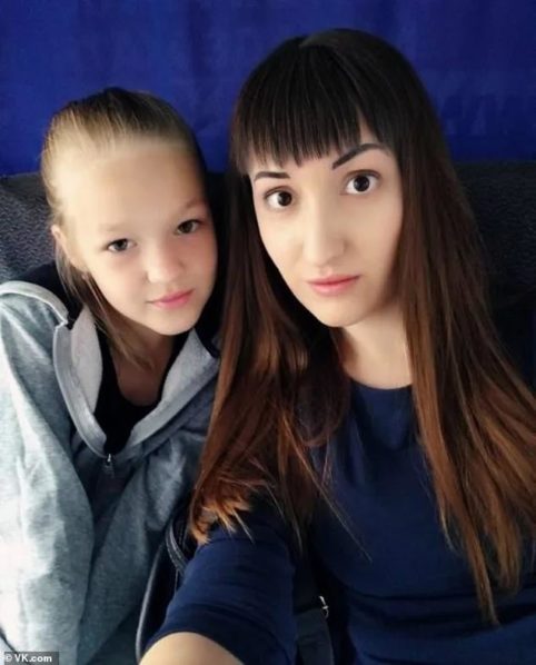 Maria Russkikh and her daughter DailyMail