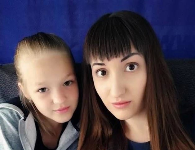 Maria Russkikh and her daughter