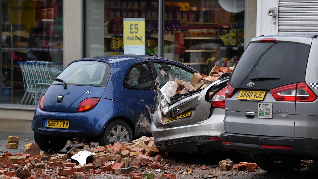 BRITAIN-WEATHER-STORM DENNIS