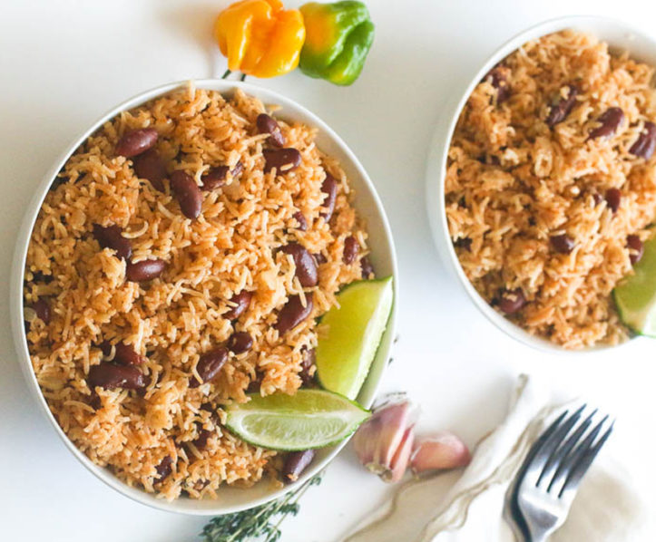 Carribean Rice With Red Kidney Beans. Photo Environet