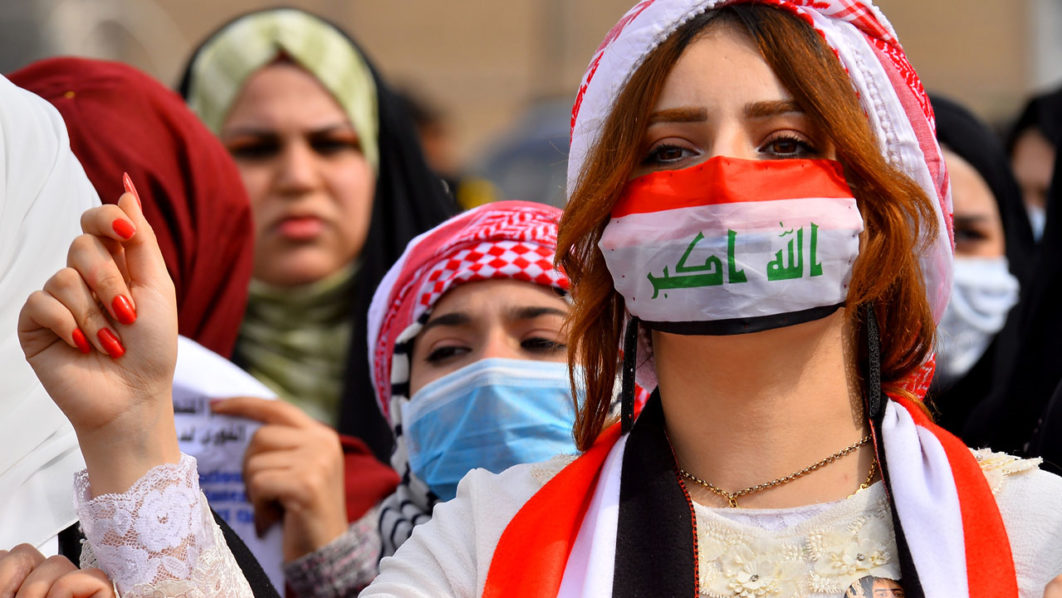 IRAQ-POLITICS-UNREST-DEMO-VIRUS