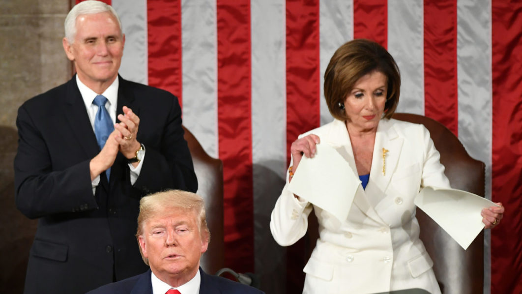 US President Donald Trump delivers the State of the Union address