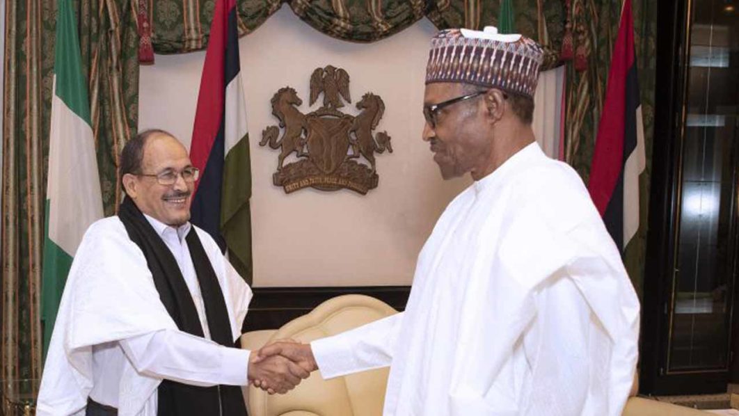 PRESIDENT-BUHARI-RECEIVES-OUTGOING-SAHARAWI-AMBASSADOR-SADIK-BACHIR-1-1024×658