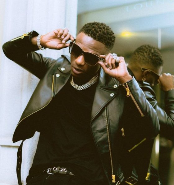 Wizkid in a jacket