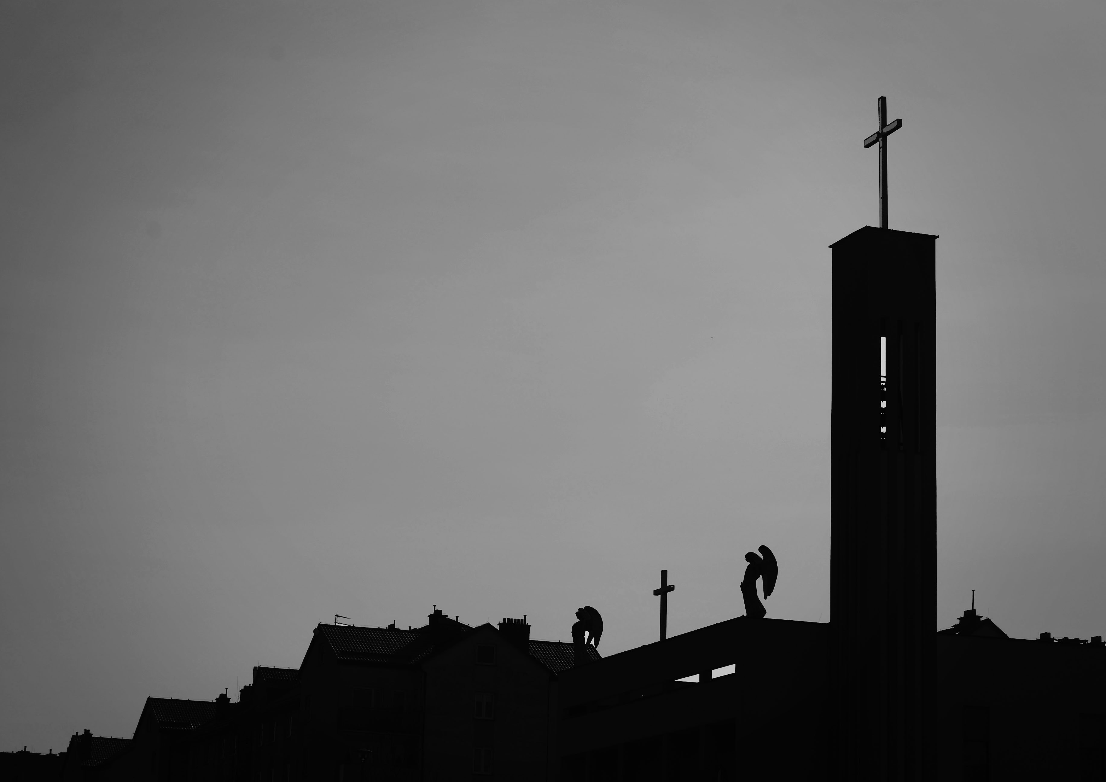silhouette-photo-of-cross-971515