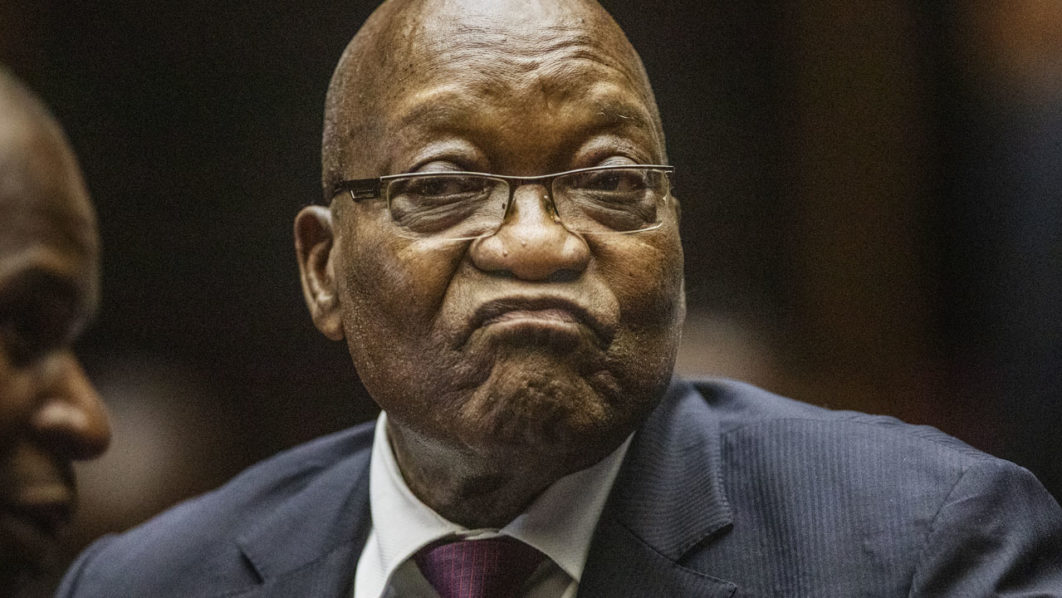 Former South African President Jacob Zuma appears in court where he faces charges that include fraud, racketeering and money laundering in Pietermaritzburg