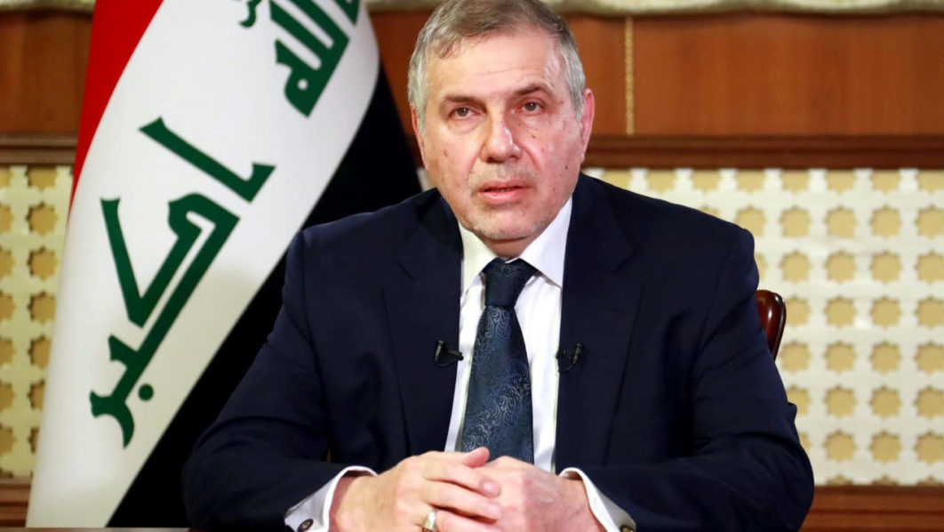 Iraqi Prime Minister, Mohammed Tawfiq Allawi delivers a televised speech in Baghdad